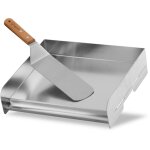 Bbq - toro - plaque de cuisson en acier inoxydable, 32 x 28 cm, bbq plancha, plaque de cuisson, pole ...