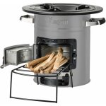 Bbq - toro po�le - fus�e rakete 2 gris po�le - fus�e en acier inoxydable