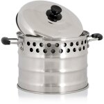 Bbq - toro pot de cuisson en acier inoxydable pour four - fuse 7, 0 litres pot avec couvercle