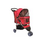 Bc - elec - 5663 - 0015ared poussette pour animaux  3 roues, coloris rouge