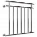 Abr100 garde - corps de porte fentre 100x90cm balustrade main courante rambarde acier inoxydable - bc ...