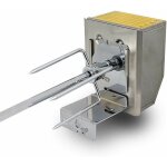 Bc - elec - heg107 - b tournebroche �lectrique r�tissoire inox pour barbecue, grill, tourne - broche ...