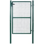Bc - elec - hmgd - 3 barri�re de jardin, portillon de jardin 106x150cm vert, porte de jardin, portail ...