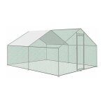 Bc - elec - ra - 342 poulailler d'extrieur 3x4x2m, enclos grillag pour poules, volaille, structure ...