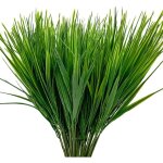 Bdd - ymyny 10 pi�ces faux plastique herbe de bl� plantes d'ext�rieur artificielles faux arbustes de ...