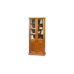 Beaux meubles pas chers - bibliothque louis philippe 4 portes en finition merisier - florie