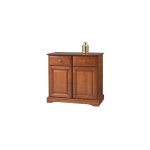 Beaux meubles pas chers - buffet 2 portes 2 tiroirs en finition merisier - florie