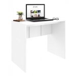 Beaux meubles pas chers - bureau blanc mat l 90 h 76 p 54 cm Beaux meubles pas chers - bureau blanc mat l 90 h 76 p 54 cm