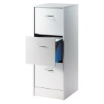 Classeur 3 tiroirs pour 75 dossiers suspendus 41, 4 x 108, 4 x 44 cm - coloris: aluminium