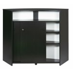 Comptoir d'accueil 2 portes noir 4 niches serrure 134, 5 x 104, 8 x 55, 3 cm - coloris: drapeau suisse ... Comptoir d'accueil 2 portes noir 4 niches serrure 134, 5 x 104, 8 x 55, 3 cm - coloris: drapeau suisse ...