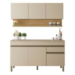 Beaux meubles pas chers - cuisine equipée 6 portes 1 tiroir chêne et vanille l 120 h 200 p 53. 3 cm Beaux meubles pas chers - cuisine equipée 6 portes 1 tiroir chêne et vanille l 120 h 200 p 53. 3 cm