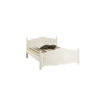 Beaux meubles pas chers - lit blanc 2 places 160 x 200 de style anglais