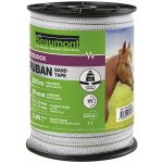 Ruban blanc et vert 20mm / 200m paddock