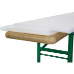 Beautissu lot de 2 mousses de rembourrage pour bancs et housse de bancs220x25x2 cm