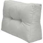 Eco elements - accoudoirs coussins pour canape euro palette gris clair, 60x40x20 cm - beautissu