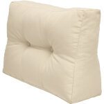 Eco elements - accoudoirs coussins pour canape euro palette nature, 60x40x20 cm - beautissu