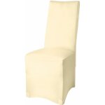 Housse de chaise stretch - mod�le leona creme, 95x45x45 cm - beautissu