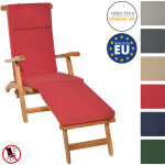 Matelas coussin pour bain de soleil loftlux dc rouge, 175x45x5 cm - beautissu Matelas coussin pour bain de soleil loftlux dc rouge, 175x45x5 cm - beautissu