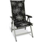 Matelas coussin pour chaise fauteuil de jardin terrasse flores 120x50x6cm - beautissu