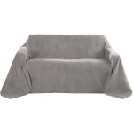 Romantica couverture - plaid gris, 280x210x1 cm - beautissu