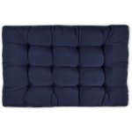 Style coussins pour canape euro palette - assise, banquette bleu fonc�, 120x80x15 cm - beautissu