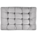 Style coussins pour canape euro palette - assise, banquette gris clair, 120x80x15 cm - beautissu