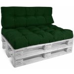 Beautissu - style coussins pour canape euro palette vert fonc, 120x40x10 / 20 cm