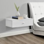 [en. casa] - tagre murale avec rangement blanc 60 x 24 x 12, 6 cm