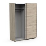 Armoire de diff�rentes tailles � portes coulissantes adapta - ch�ne - largeur - 150 cm