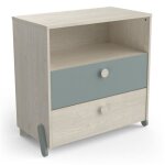 Befara - commode enfant avec 2 tiroirs et niche aran
