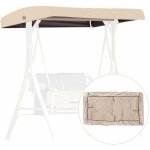Beige toile de rechange pour balancelle, housse de rechange 3 places, toit balancelle de jardin, impermeable ...