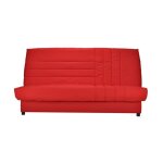 Les tendances - beija banquette clic - clac 3 places - comfort bultex - l 192 x p 95 cm - tissu rouge ...