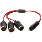 Beijiyi - 1 � 3 allume - cigare c�ble d'extension, voiture allume cigare socket m�le vers femelle, dc ...