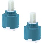 Beijiyi - 2 cartouche de robinet en c�ramique pour mitigeur valve remplacement 40mm cartouche � disque ...