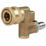 Beijiyi - coupleur pivotant pour nettoyeurs haute pression 0, 6 cm avec connecteurs rapides et adaptateurs, ...