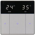 Beijiyi - plancher chauffant thermostat de chauffage � bouton tactile, �conome en �nergie et facile � ...