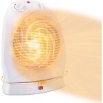 Beijiyi - radiateur soufflant 2000w, portabilit� chauffage electrique oscillant � 120� avec 2 niveaux ...