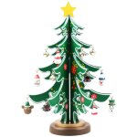 Beijiyi - sapin de no�l en bois diy ensemble de sapin de no�l miniatures cr�atives d�corations de festival ...
