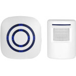 Promotion beilan sonnette sans fil kit de carillon de porte electrique avec 1 r�cepteur et 1 d�tecteur ...