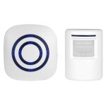 Promotion beilan sonnette sans fil kit de carillon de porte electrique avec 1 rcepteur et 1 dtecteur ...