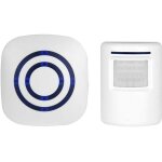 Promotion beilan sonnette sans fil kit de carillon de porte electrique avec 1 r�cepteur et 1 d�tecteur ...