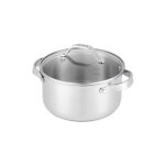 Beka - faitout inox 24cm avec couvercle en verre 101034