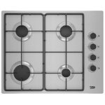 Beko - plaque au gaz higg64103sx 60 cm