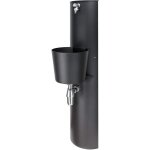 Bel - fer - fontaine murale de jardin avec robinet et seau anthracite