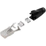 Connectique rj45 cat 6 bel stewart connectors ss - 39200 - 030 rj45 mle, droit ple: 8p8c noir 1 pc(s) ...