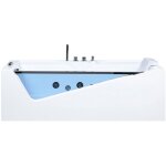 Beliani - baignoire balno de forme rectangulaire en acrylique avec chromothrapie 2 appui - ttes surface ...