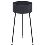 Cache pot de fleurs en acier noir dimensions 29 x 26 x 50 cm pour int�rieur et ext�rieur tendance elegant ...