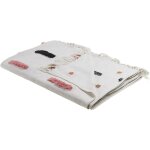 Couvre - lit en coton multicolore à traits et points de style rustique boho très doux alappuzha Couvre - lit en coton multicolore à traits et points de style rustique boho très doux alappuzha