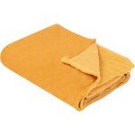 Beliani - couvre - lit orange en polyester 150 x 200 cm incroyablement doux et durable bayburt