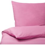Beliani - ensemble de literie avec housse de couette et coussin 220 x 240 cm en coton rose design moderne ...